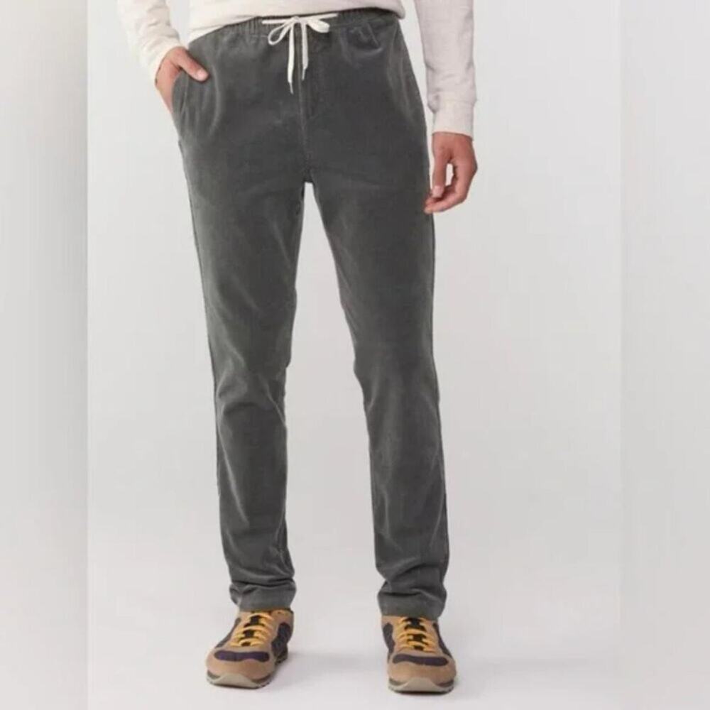 Vuori Men's Charcoal Corduroy Pants